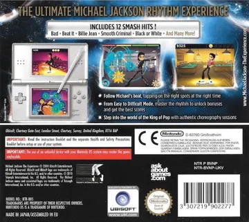 Michael Jackson - The Experience (USA) (En,Fr,Es) box cover back